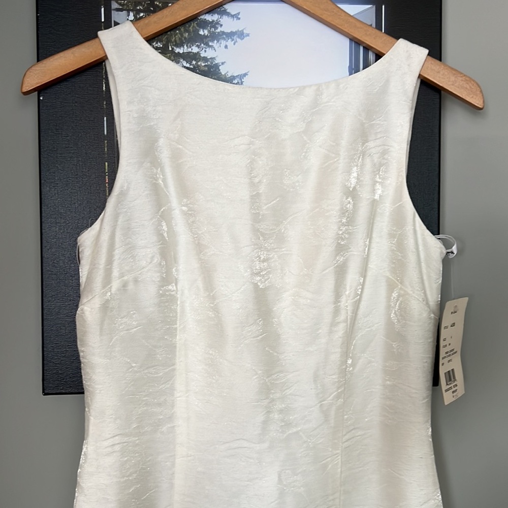 Nicole Miller white jacquard dress size 4